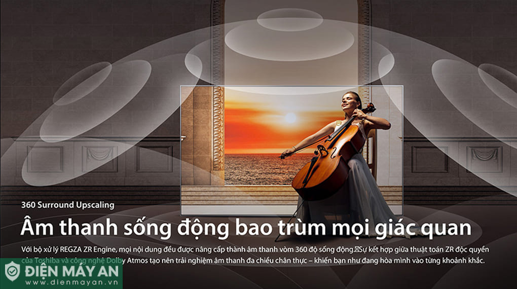 Smart Tivi Toshiba AI 4K 75 inch 75C350RP